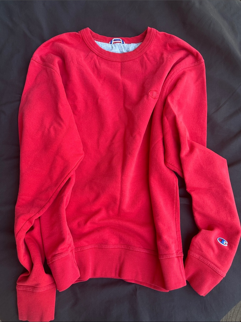 Champion Women's Bright Red Crew Sweatshirt